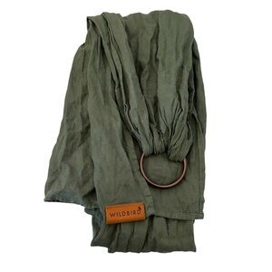 WildBird Green Linen Ring Sling